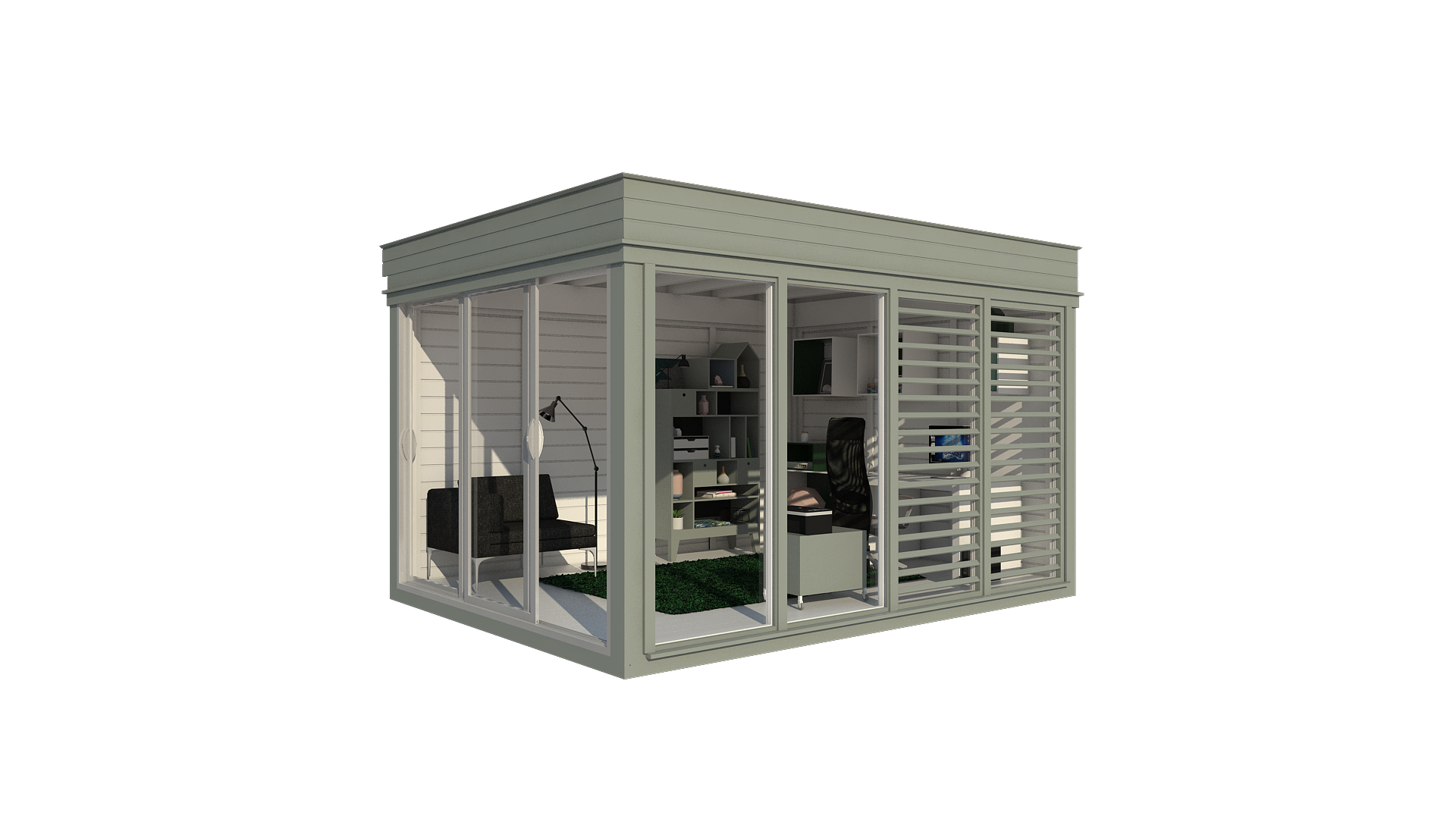 Insulated Office Cube 3x4 I Heavenly Outdoor Living