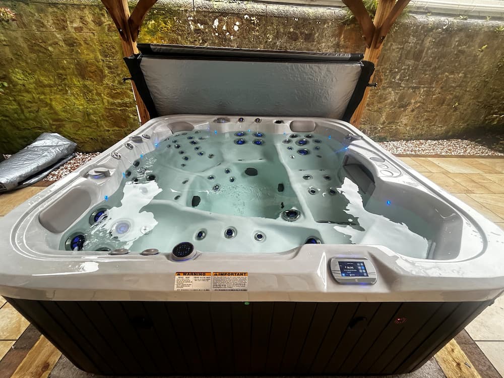 Vortex Nitro Hydroplus hot tub installed in Ayr by Heavenly Hot Tubs & Swim Spas