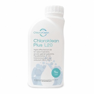 ChloroKlean Plus L20 - 1 Litre | Advanced Hot Tub & Spa Water Treatment | Liquid Chlorine Dioxide Shock Dose & Biofilm Remover | Pre-Drain Down System Flush | Water Hygiene Treatment | 25 x 40ml Doses (Copy)
