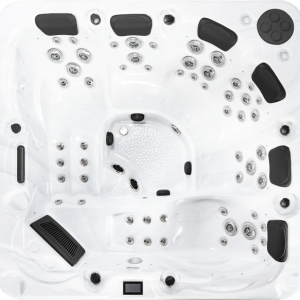 Sunbeach Spas 962-DL – 6-Person 57-Jet Hot Tub with Twin Loungers