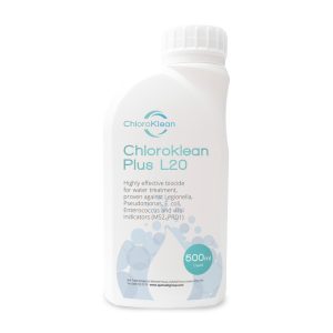 ChloroKlean Plus L20 - 500ml | Advanced Hot Tub & Spa Water Treatment | Liquid Chlorine Dioxide Shock Dose & Biofilm Remover | Pre-Drain Down System Flush | Water Hygiene Treatment | 25 x 40ml Doses