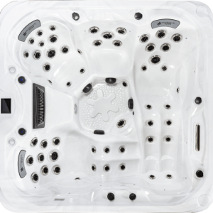 Sunbeach Spas 942-DL – 4-Person 54-Jet Hot Tub with Twin Loungers